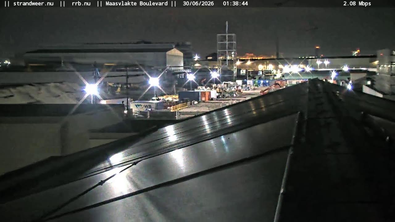 Live webcam view of Maasvlakte Boulevard & Beach