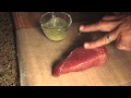 Seared Ahi Tuna With Wasabi Butter Sauce
