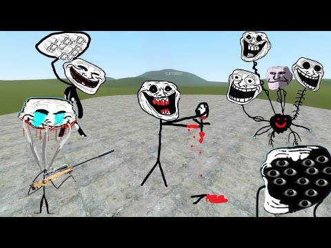 Super Trollge Weeping God vs Trollge The Revenger - Garry's Mod Sandbox!!!!