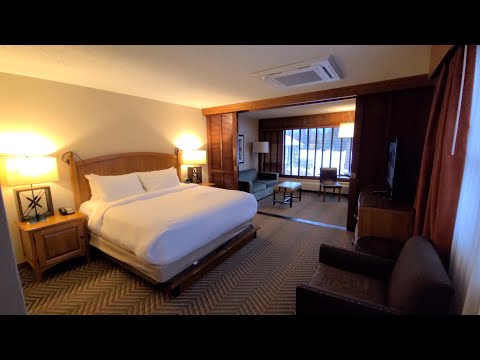 Junior Lakeview Estate 1 King Suite at the Fairmont Jasper Park Lodge in Jasper, Alberta Canada