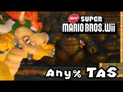 [TAS] New Super Mario Bros. Wii "Any%" by MGR, Squashh_1 & Qr1pt1k in 24:20.9 | RTA 21:09.3