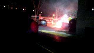 preview picture of video '2.6.2014 - Car Fire In Summit Hills Parking Lot - Silver Spring, MD'
