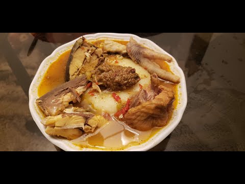 Liberian fufu and soup recipe