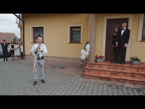 Zespół Gieroje - Przywitanie Pana Młodego z drużbom Ireneuszem Wójcikiem - tel. 666 484 888