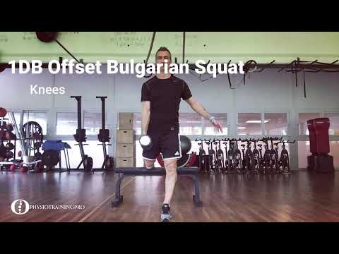 1DB offset bulgarian split squat