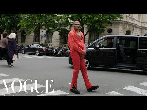 ラッセル・ウェストブルックがパリで開催されたルイ・ヴィトンのメンズショーの前哨戦に登場｜VOGUE (Inside Russell Westbrook’s Pregame for the Louis Vuitton Men’s Show in Paris | Vogue)