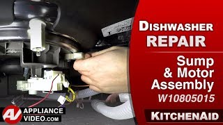KitchenAid Dishwasher: Fills but Does Not Wash - Sump & Motor Assembly Repair & Diagnostic