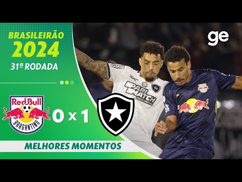 Gols e lances de Red Bull Bragantino x Botafogo