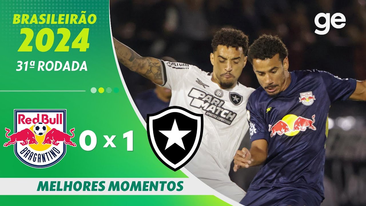 VÍDEO | Gol e melhores momentos da vitória do Botafogo sobre o Red Bull Bragantino no Nabizão