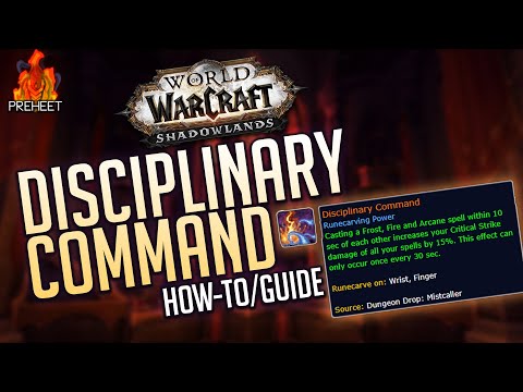 Disciplinary Command | How-To/Guide - Patch 9.0.5 | World of Warcraft: Shadowlands