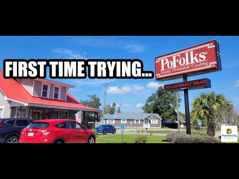 Southern Comfort Food At Po Folks Restaurant For The First Time! | Lynn Haven, Florida