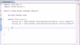 Intermediate Java Tutorial - 22 - init for Applets