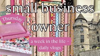 Sew Ray Me - small business owner daily vlog 🩵 ~Thursday~ volunteering, heatwave & fabric talk 💕