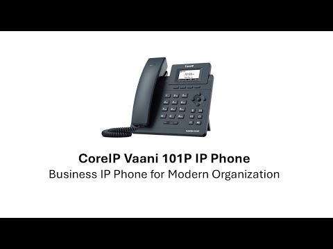 CoreIP Vaani 101P Single Line POE SIP Telephone/Landline Telephone/IP Telephone