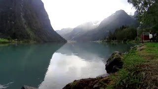preview picture of video 'Norway Sony AS30 slow-mo Glaciers Fjords Jostedalsbreen Briksdalsbreen'