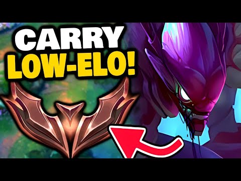 KHA'ZIX Jungle will CARRY you out of LOW ELO!!!