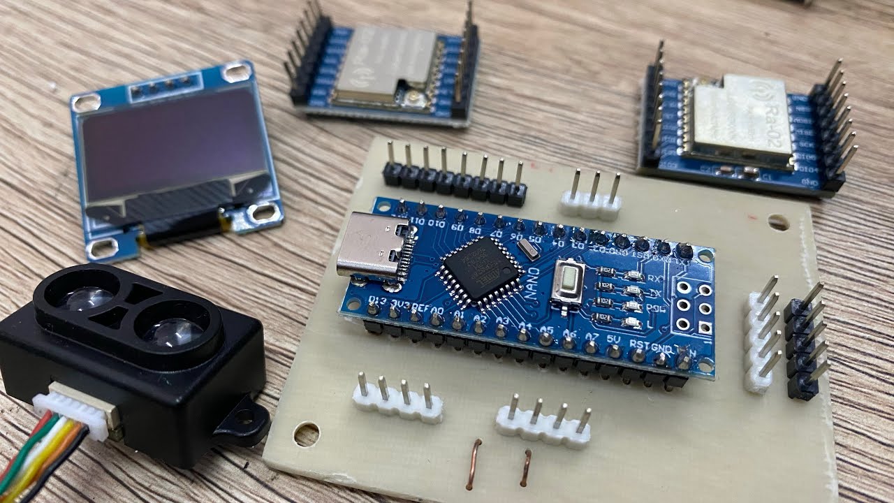 Transmitter Lora sx1278 Modul Monitor Jarak GY-TOF10M Arduino 