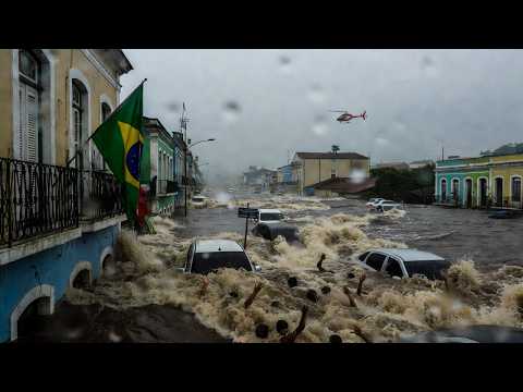 Jacobina, Brazil UNDERWATER: River Bursts Banks & Sweeps Everything Away in One Night!
