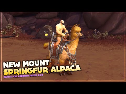 Springfur Alpaca new mount | Patch 8.3 Visions of N'Zoth