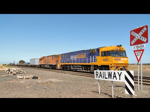 5MP2 Pacific National Steel Train With NR61 & NR31 (9/11/2023) - PoathTV Australian Railways