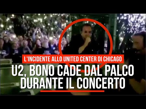 Bono Vox, rovinosa caduta dal palco durante un concerto (VIDEO) Bono Vox, rovinosa caduta dal palco durante un concerto (VIDEO)