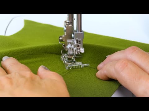 Sewing curves and rounded edges with the Curved Foot #L23/C23 for BERNINA Overlockers