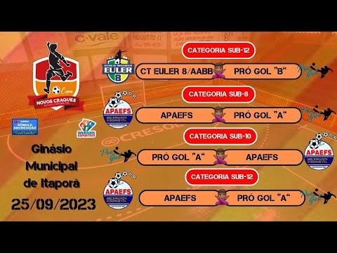#488 3ª Copa Novos Craques de Futsal em Itaporã / 4 JOGOS