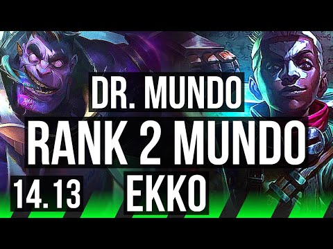 DR. MUNDO vs EKKO (JGL) | Rank 2 Mundo, 41k DMG, 7/4/16 | EUW Challenger | 14.13