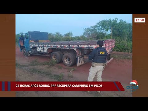 24 horas após roubo, PRF recupera caminhão em Picos 16 12 2021