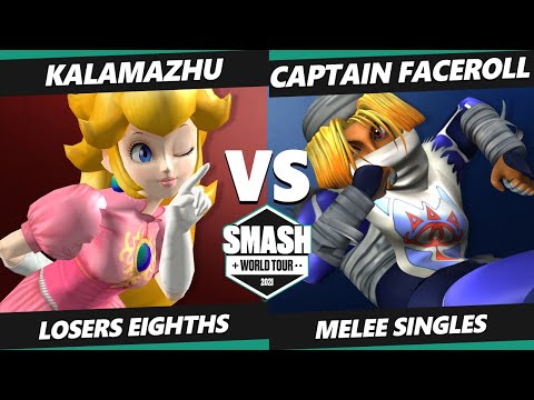 SWT NA West RF Top 8 - Kalamazhu (Peach) Vs. Captain Faceroll (Sheik) SSBM Smash Melee Tournament