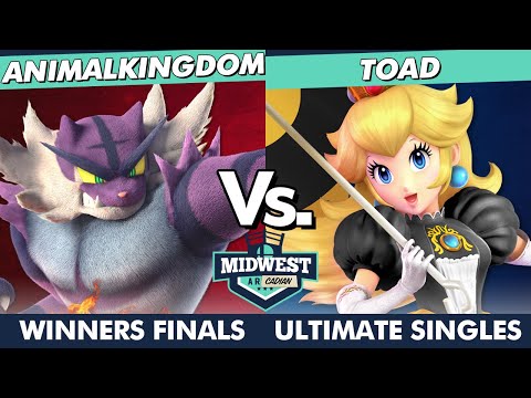 Midwest Arcadian 3 Winners Finals - AnimalKingdom (Incineroar, Wolf) Vs. Toad (Peach) SSBU Ultimate