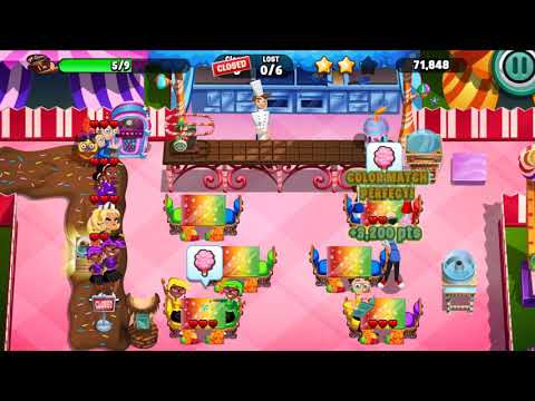 2018 Diner Dash Candy Carnival  level 162