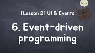 iOS for Starter - Event-driven Programming
