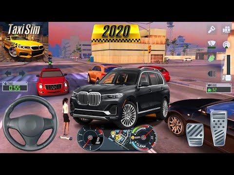 Update Taxi Sim 2020 - Bmw X7 Uber Driver in Los Angeles - Gameplay Walkthrough (Ios,Android)
