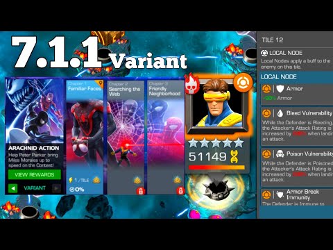 Variant 7 1.1 Mutant Buff Path Arachnid Action Back issues 7.1.1 | Mcoc Marvel Contest of Champions