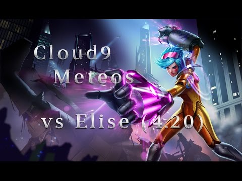 C9 Meteos Vi Jungle vs Elise Season 4 (4.20) League of Legends LoL Pro SoloQ