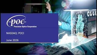 Download lagu Precision Optics Corporation, Inc. (NASDAQ: POCI) Webcast | Planet MicroCap Las Vegas 2026 mp3