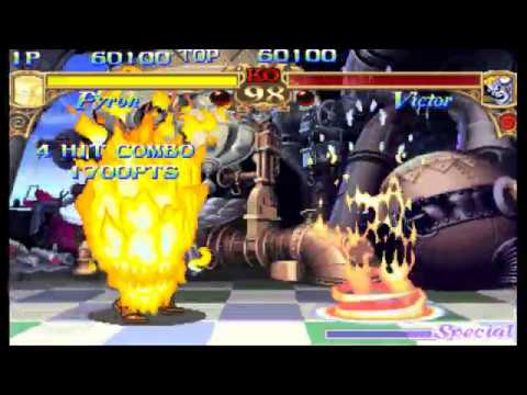 Playing Darkstalkers with Cheats Pt.46 ( Infinite Energy & Specials + Pyron Final Boss ) Arcade Mode