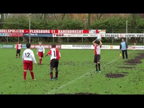 Barendrecht D1-Feyenoord D1 13 nov 2010 HD Video