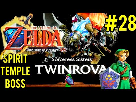 Legend of Zelda Ocarina of Time 3D HD] Part 28 Spirit Temple Boss Twinrova