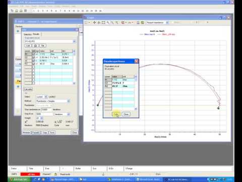 Fitting of Electrochemical Impedance Spectroscopy (EIS) graph by EC-Lab software 1.