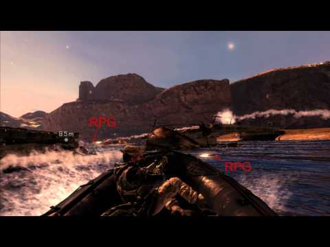 Modern Warfare 2 - Super bridge jump & symmetric RPG in Zodiac Chase