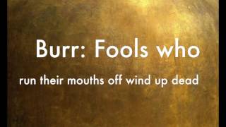 Aaron Burr, Sir (clean) Hamilton