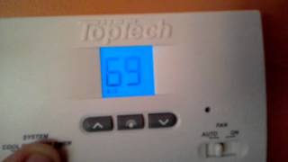 How to use a Top Tech thermostat