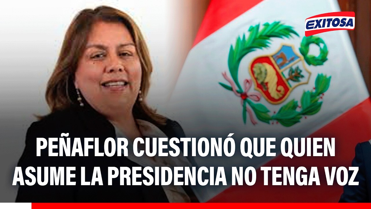 🔴🔵 Giovanna Peñaflor cuestionó que quien asume la Presidencia no tenga voz ni voto