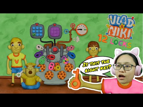 Vlad & Nikki - 12 Locks - Can We Open All 12 Locks?