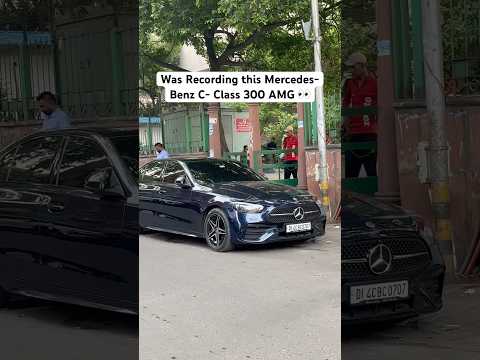 😳😱Mercedes - Benz C - Class 300 AMG with BMW 6 Series Parked here.!🔥😎#supercar