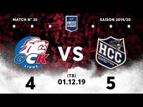 01.12.2019 GCK Lions - HC La Chaux-de-Fonds (4-5) TB