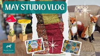 🦊 MAY STUDIO VLOG #61 // Mushrooms, foxes, trail cam footage, finished projects and more!! 🦊🦡🐇