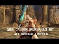 Soul Calibur Broken Destiny All Critical Finishes HD